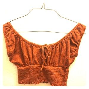 BillaBong cropped off the shoulder tank top